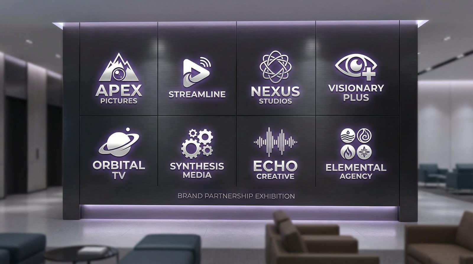 探花合作影视品牌Logo墙